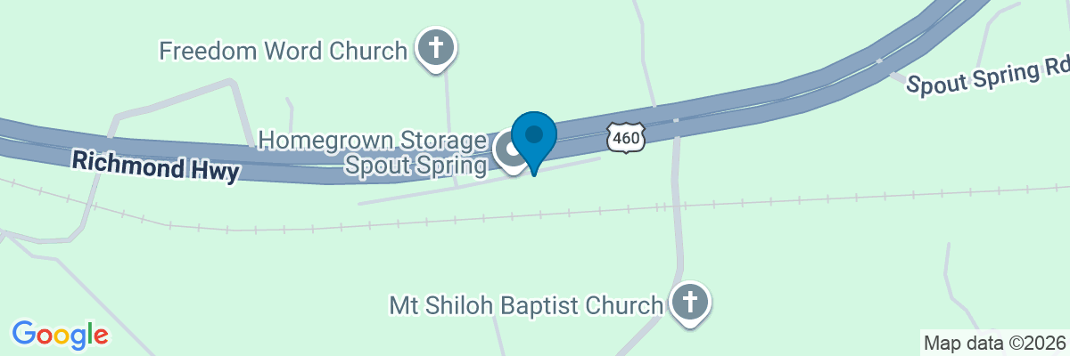Map showing facility locations