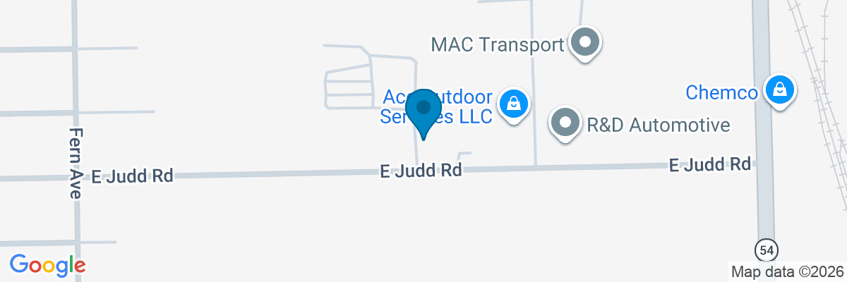 Map showing facility locations