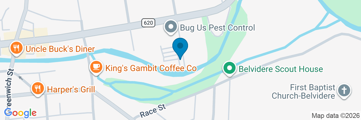 Map showing facility locations