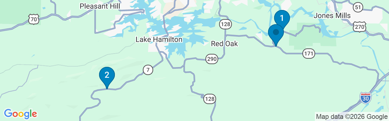 Map showing facility locations