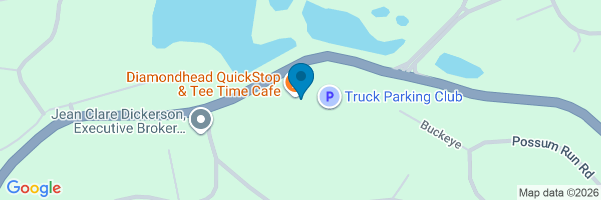 Map showing facility locations