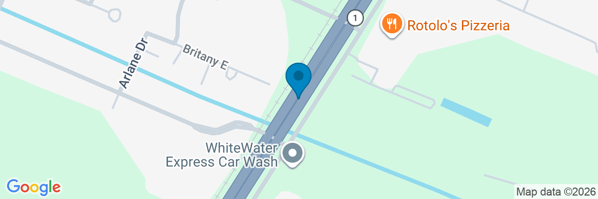 Map showing facility locations