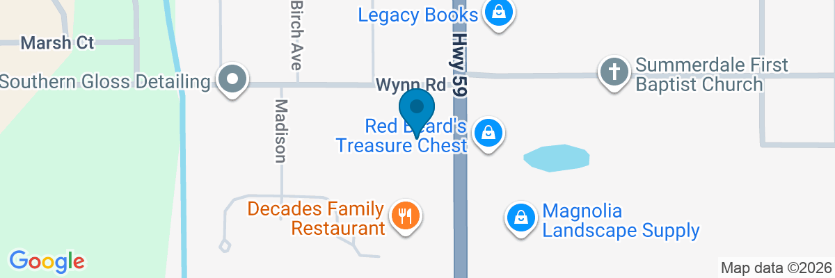 Map showing facility locations